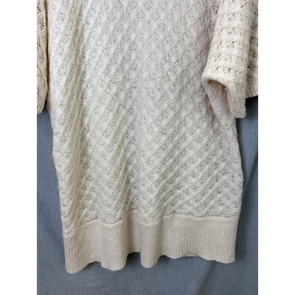 Old Navy Cream Cowl Neck Oversized Knit‎ Tunic Wool Mohair Blend Sweater XXL